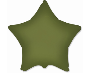 Balon foliowy Gwiazdka Khaki, 18 cali