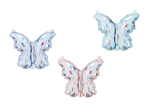 Balony foliowe do girland Motyle, mix, 19x23 cm