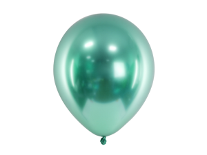 Balony chromowane shiny zielone 10 szt.