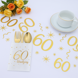 Zestaw Dekoracji Stołu na 60 urodziny
