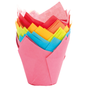 Foremki do muffinek 160x160, mix kolorów 24 szt.