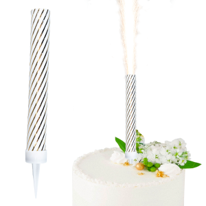 Fontanna party 12 cm paski złote