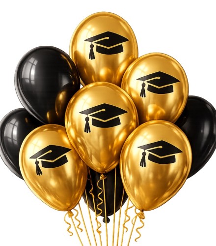 Balony-czarne-i-zlote-Biret-Rozpoczecie-Zakonczenie-Roku-Pasowanie-Chromy.jpg